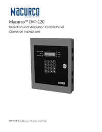 Thumbnail of document Manual - DVP-120 Detection Ventilation Control Panels